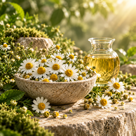 Chamomile: Soothes redness