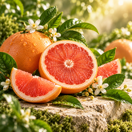 Grapefruit: Brightens and refreshes